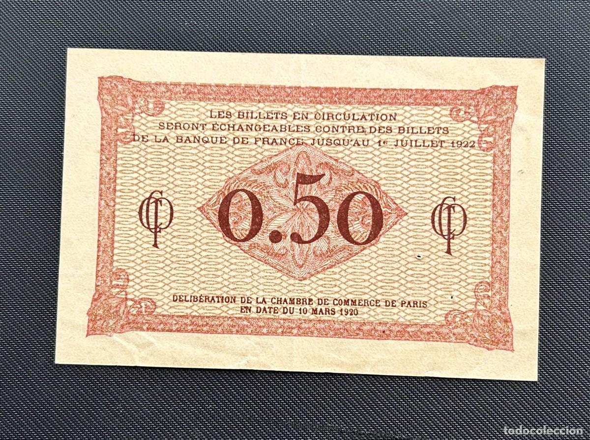 Billetes extranjeros: 50 CENTIMES 1920 PARIS. FRANCIA - Foto 2