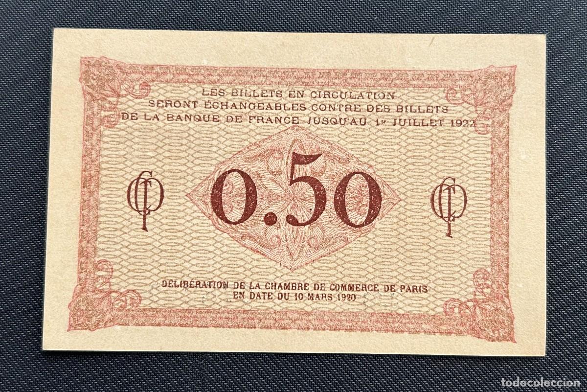 Billetes extranjeros: 50 CENTIMES 1920 PARIS. FRANCIA. SC / SC- - Foto 2