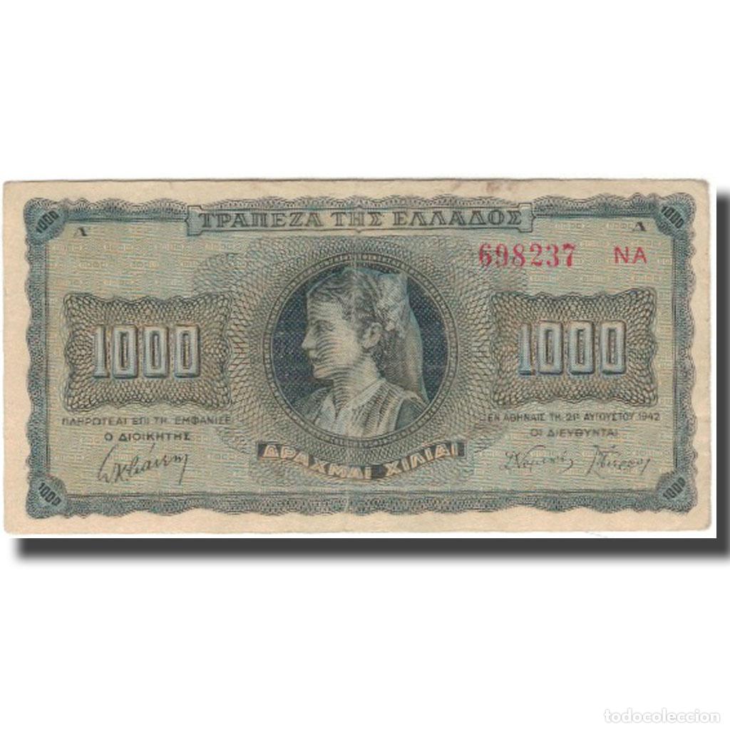 Billetes extranjeros: [#599179] Billete, 1000 Drachmai, Grecia, KM:118a, MBC