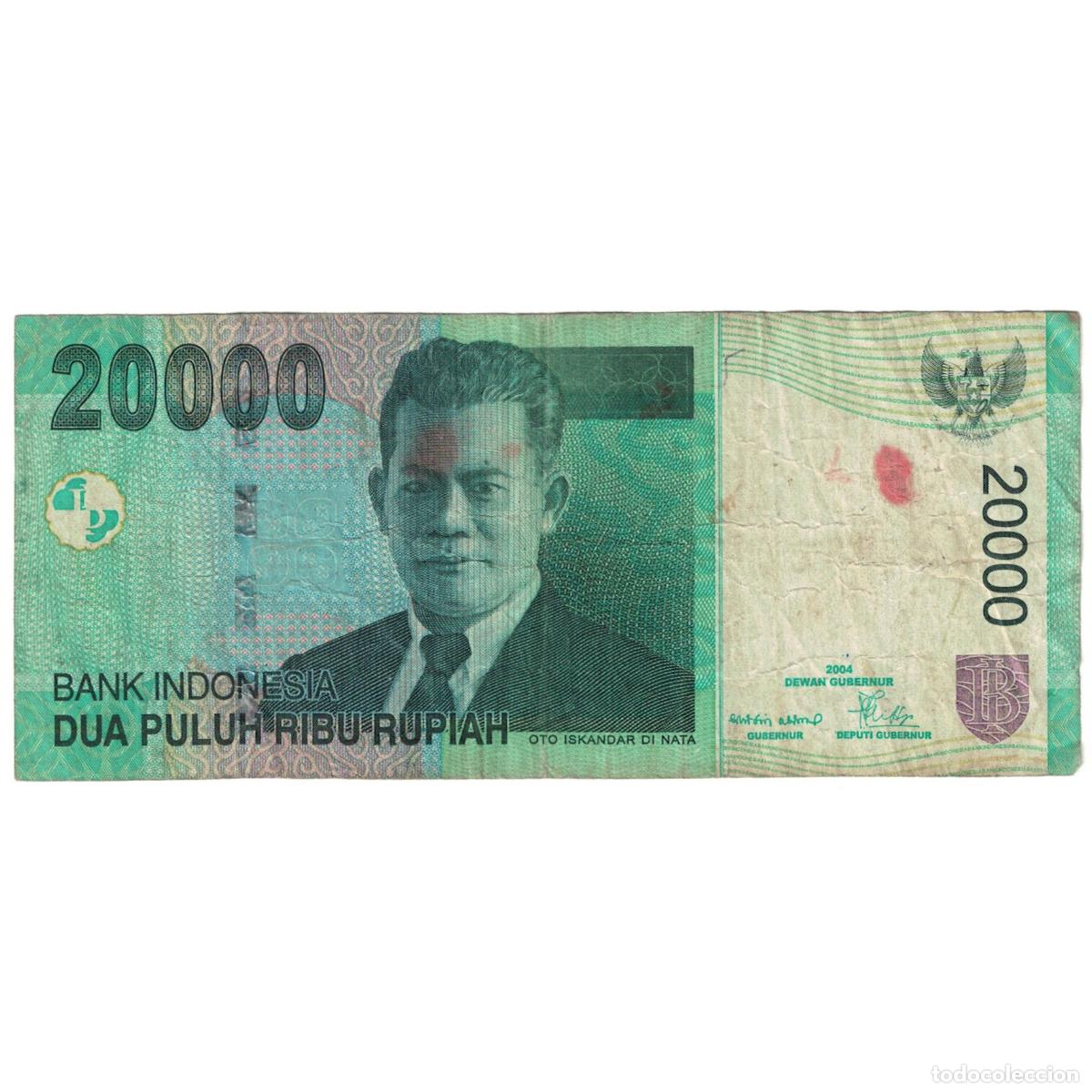 Billetes extranjeros: [#190117] Billete, 20,000 Rupiah, 2004, Indonesia, 2004, KM:144a, RC