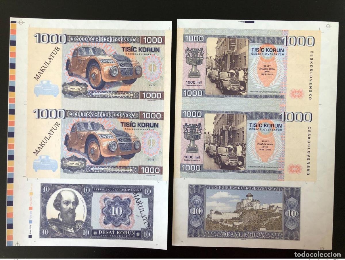 International Banknotes: 2019 Matej Gabris Makulatur Matus Cak Jawa 750 car Trencin UNC ESSAY limited