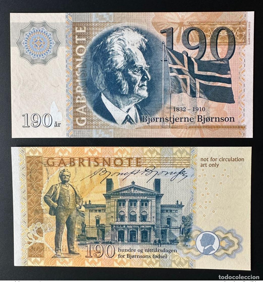 Billets internationaux: 2022 Matej Gabris Norway Norge Bjornstjerne Bjornson Flag ESSAY Edici&oacute;n limitada