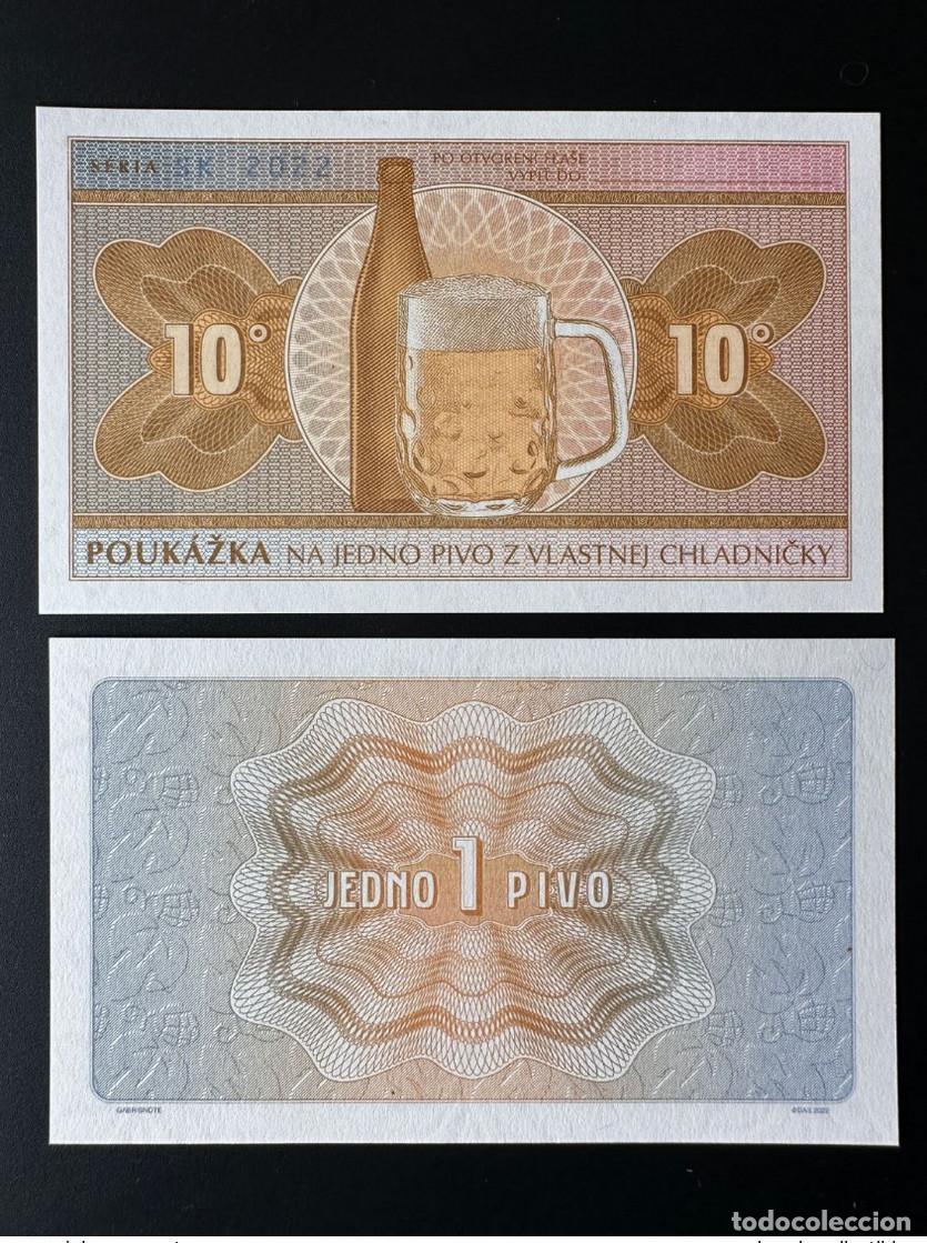 Billets internationaux: 2022 Matej Gabris Eslovaquia Poukazka Jedno 1 Pivo Bier 10&deg; ESSAY Edici&oacute;n limitada