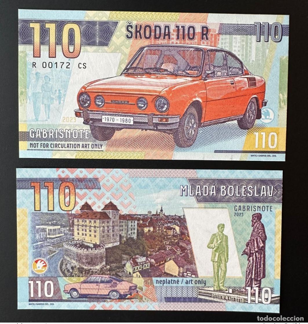Billets internationaux: 2023 Matej Gabris Skoda 110 R Car Mlada Boleslav UNC ESSAY Edici&oacute;n limitada