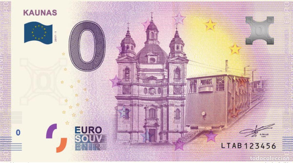 Billets internationaux: Boleto tur&iacute;stico de recuerdo 2018 Lituania Kaunas