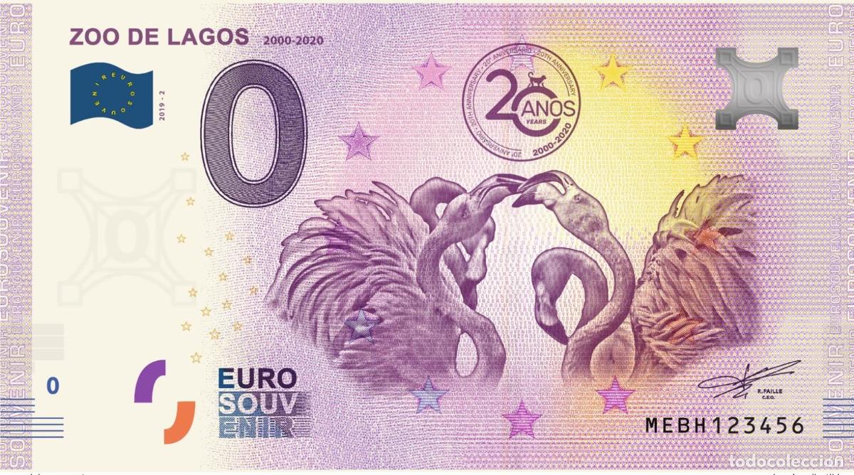 International Banknotes: Boleto tur&iacute;stico de recuerdo 2020: Zool&oacute;gico Lagos Portugal - 2000-2020