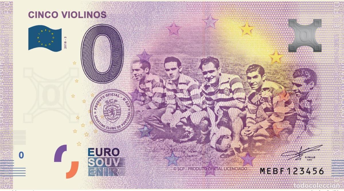 International Banknotes: Entrada de recuerdo para los Cinco Violinos Portugal 2019 - Sporting Clube