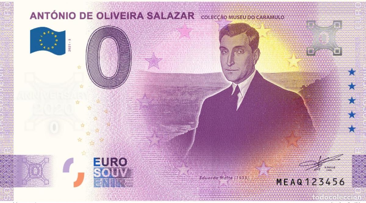 International Banknotes: Billete de recuerdo 2021 Portugal Antonio Oliveira Salazar - Aniversario 2020