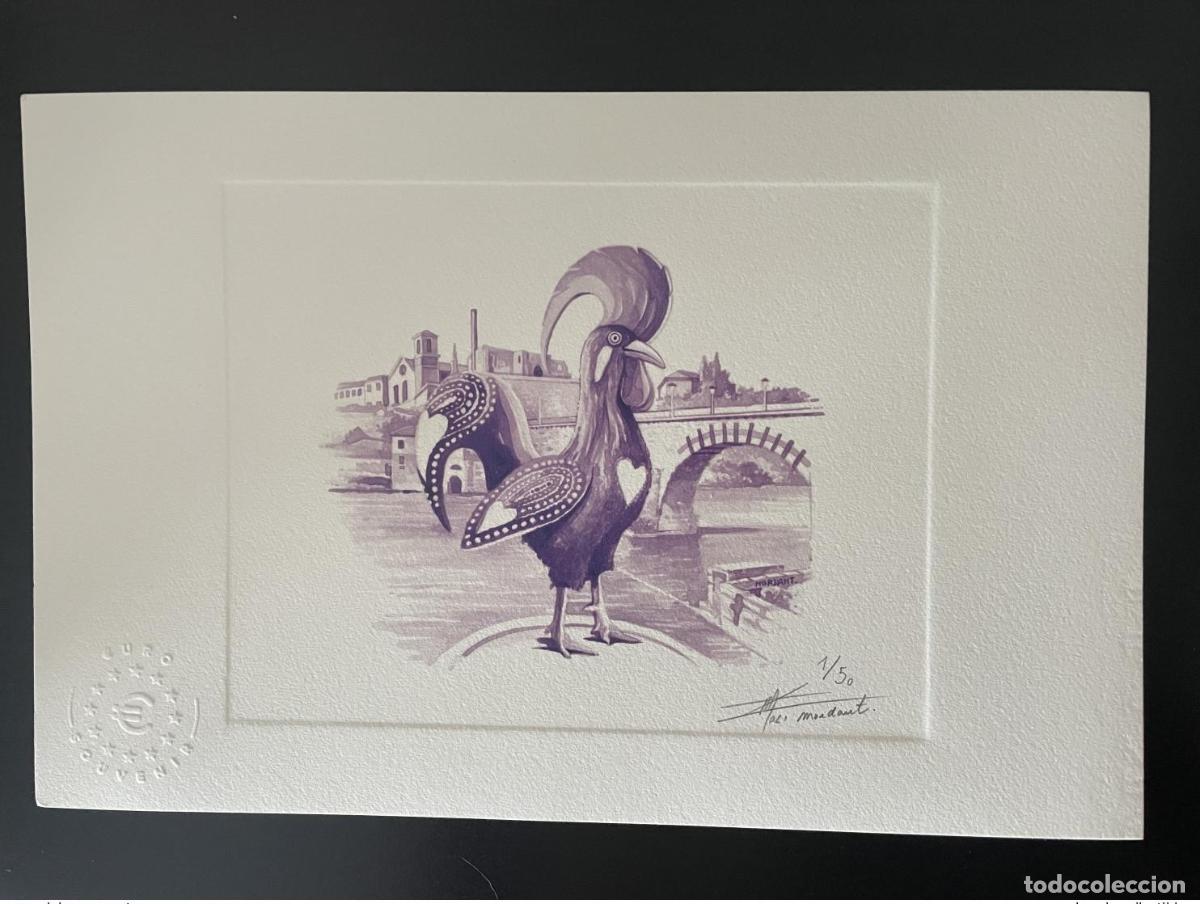 International Banknotes: Entrada de recuerdo &laquo;Galo Barcelos&raquo; con certificado artista numerado y firmado