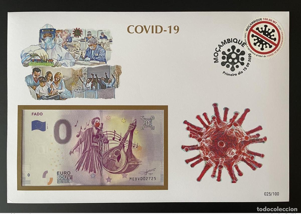 International Banknotes: Billete tur&iacute;stico oficial con tapa de recuerdo en euros - COVID-19