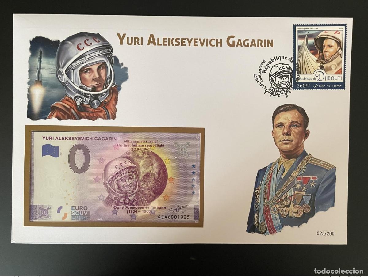 International Banknotes: Entrada oficial de recuerdo para la Eurocopa: Yuri Alekseyevich Gagarin