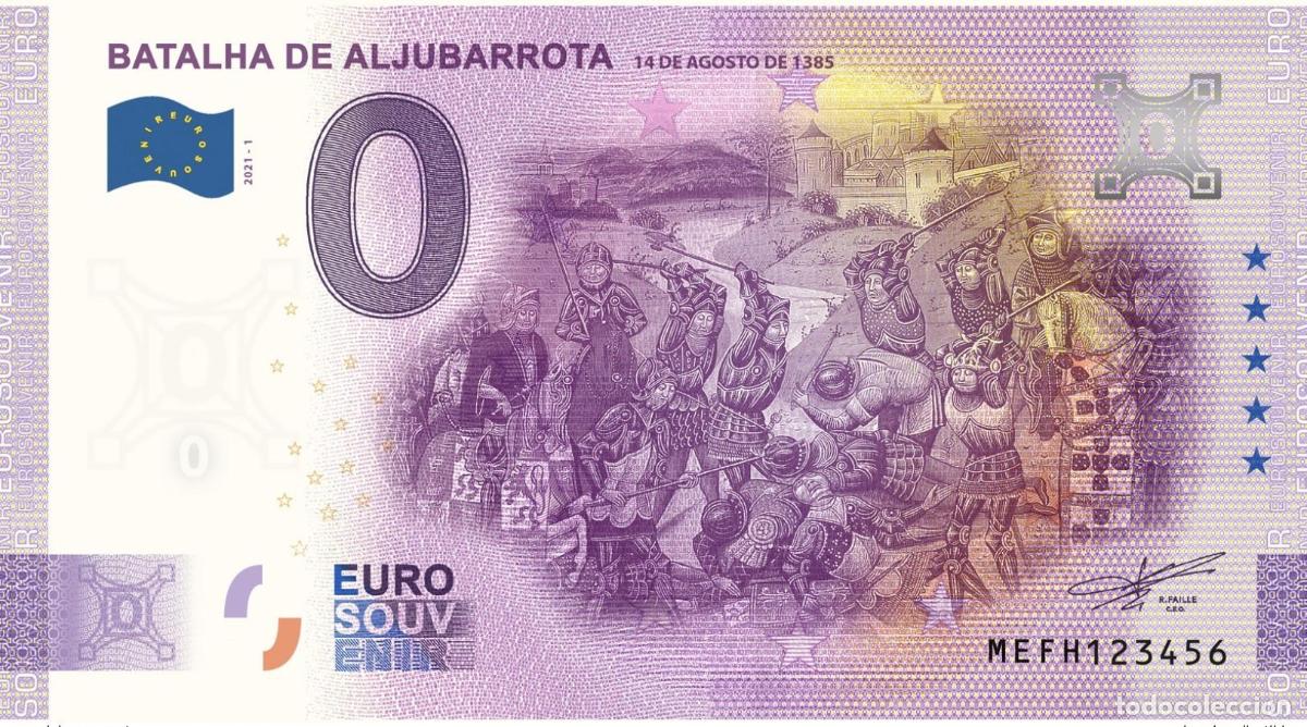 International Banknotes: Entrada de recuerdo 2021 Portugal Batalha Aljubarrota - Aniversario 2020