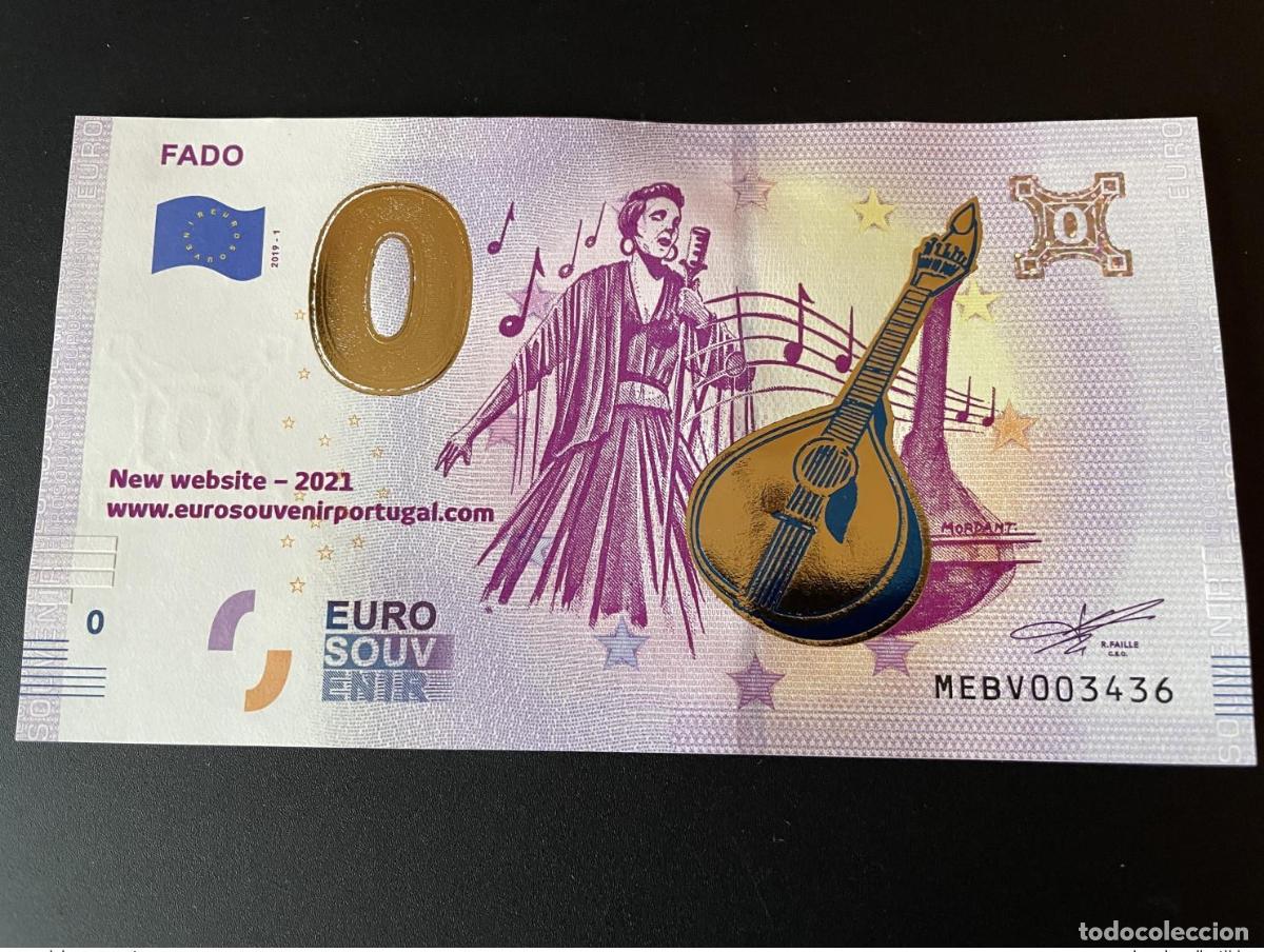 International Banknotes: Boleto tur&iacute;stico de recuerdo Golden Fado 2021