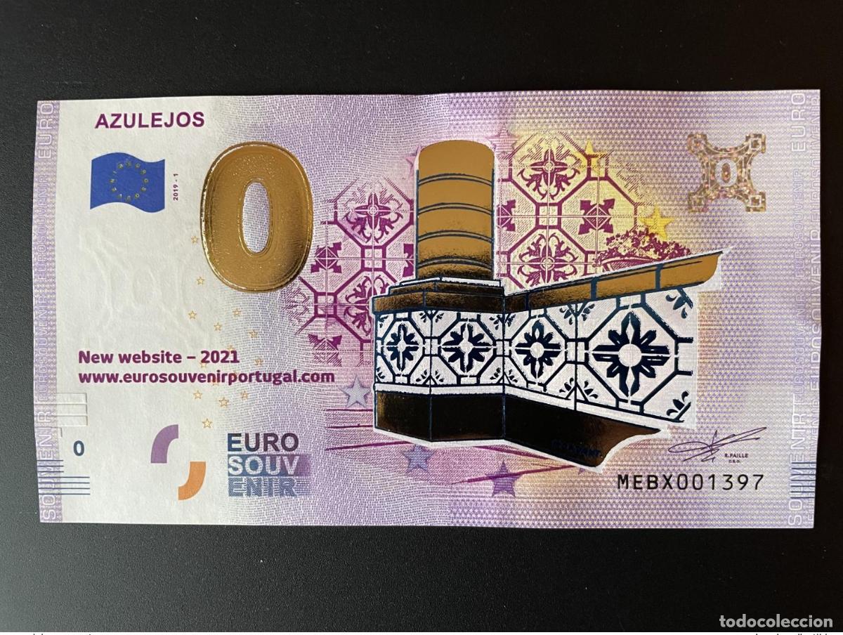 International Banknotes: Boleto tur&iacute;stico Souvenir 2021 Golden Azulejos