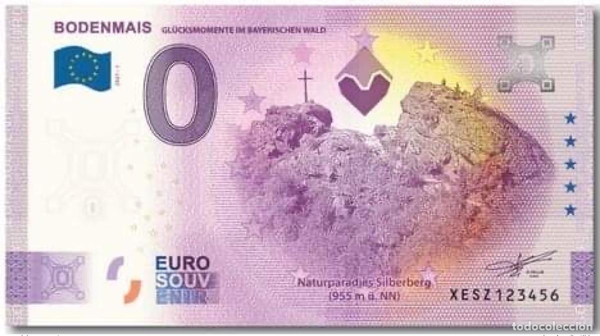 Notas Internacionais: Boleto tur&iacute;stico de recuerdo 2021 Alemania Bodenmais - Aniversario 2020