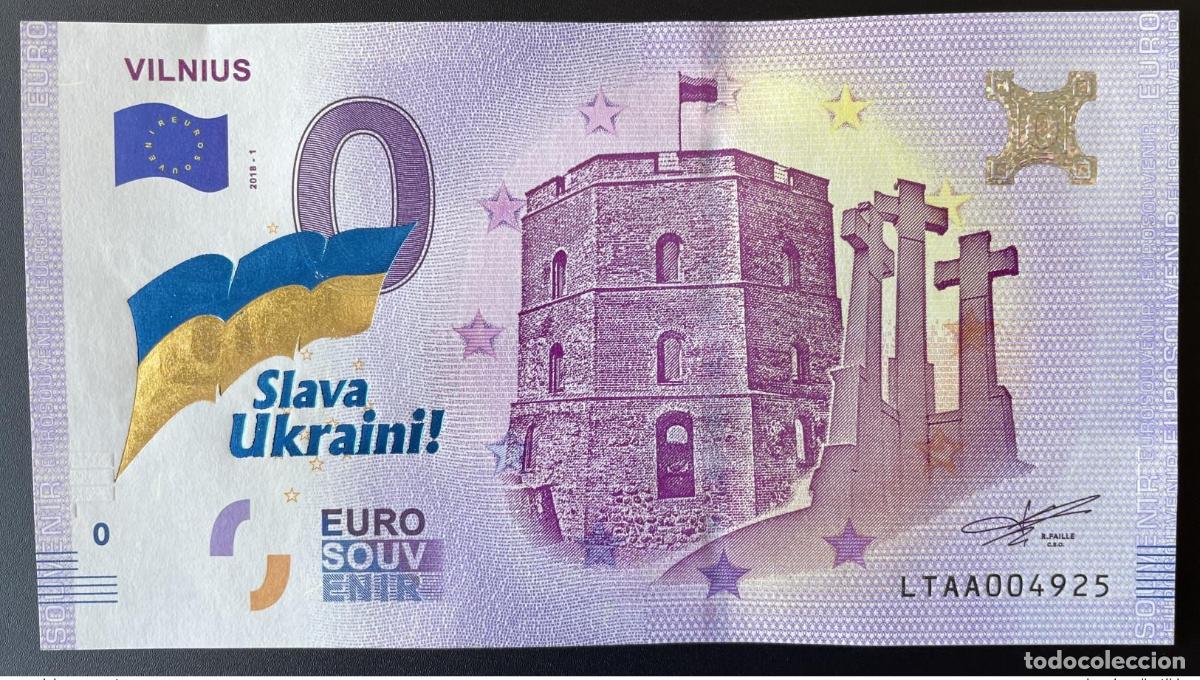 Billets internationaux: &iexcl;Billete tur&iacute;stico dorado de Vilna para Lituania 2018 SLAVA UKRAINI!