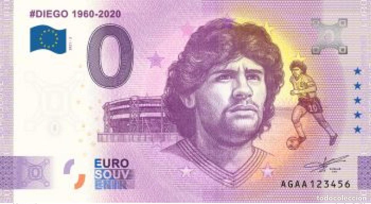 Notas Internacionais: Boleto tur&iacute;stico de recuerdo 2021 Argentina #Diego 1960-2020