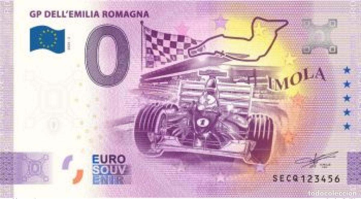 Notas Internacionais: Boleto tur&iacute;stico Souvenir al GP de Italia Dell'Emilia Romagna