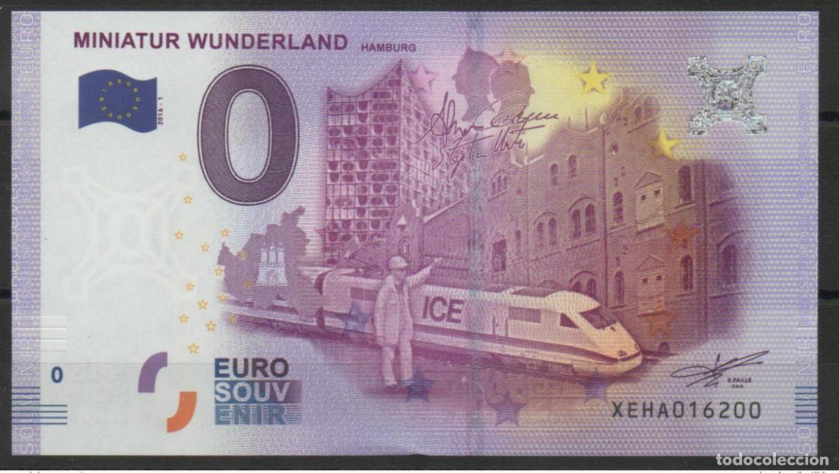 Notas Internacionais: Billete tur&iacute;stico Souvenir Alemania Miniatur Wunderland 2016-1