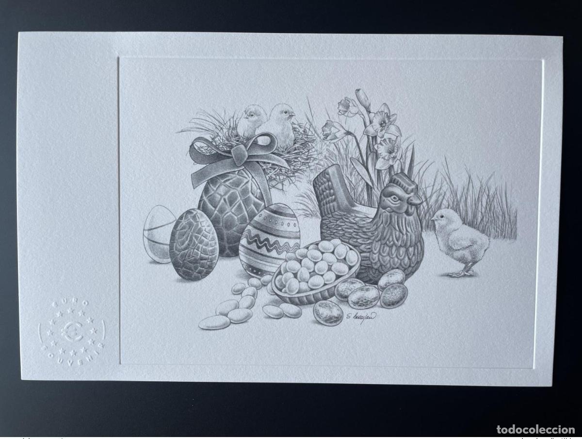 Notas Internacionais: Billete tur&iacute;stico de recuerdo &laquo;Pascua/gallina&raquo; acreditado por un artista