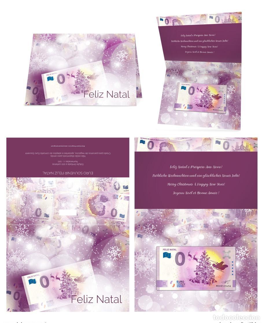 Notas Internacionais: Boleto de recuerdo Portugal 2020 &laquo;Feliz Natal inserto individual para