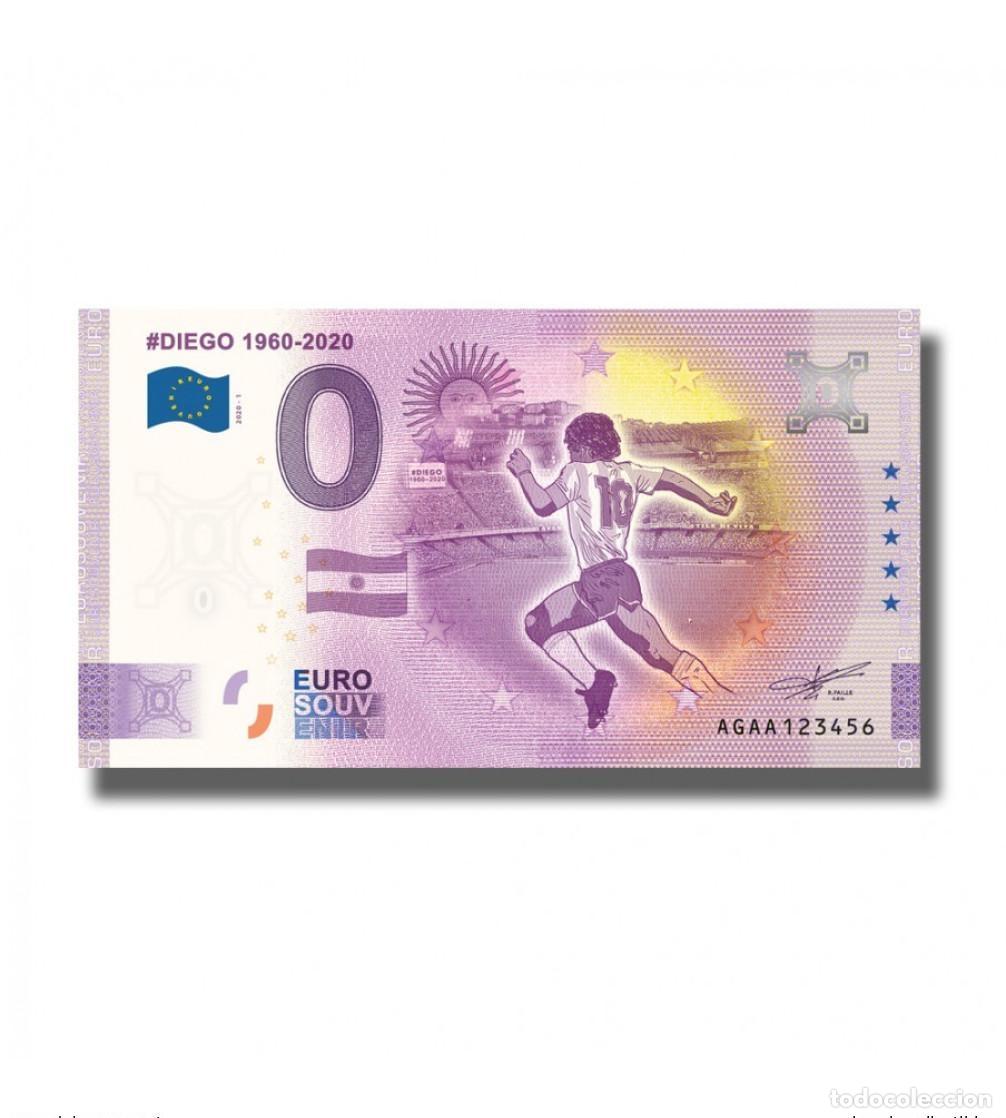 Internationale Banknoten: Boleto tur&iacute;stico de recuerdo 2020 Argentina #Diego 1960-2020