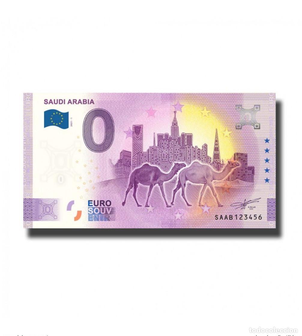 Internationale Banknoten: Billete tur&iacute;stico de recuerdo 2021 Arabia Saud&iacute; - Aniversario 2020