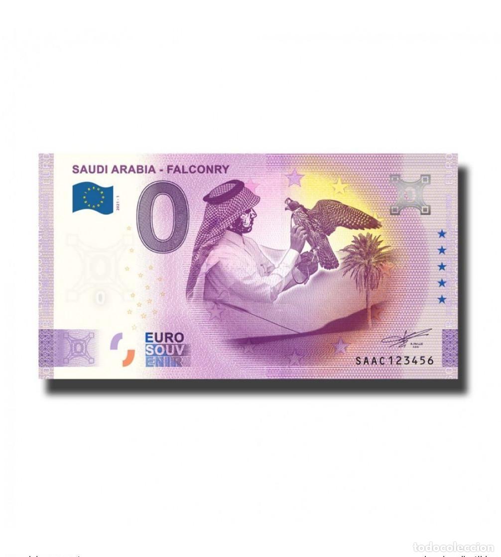Internationale Banknoten: Boleto tur&iacute;stico de recuerdo 2021 Arabia Saud&iacute; - Cetrer&iacute;a