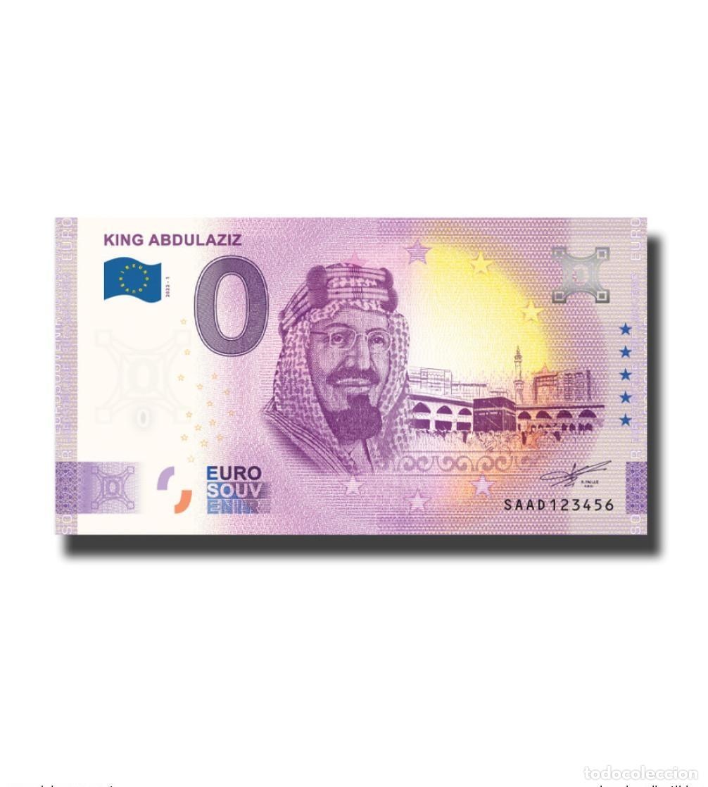 Internationale Banknoten: Boleto tur&iacute;stico de recuerdo 2022 para el rey Abdulaziz Arabia Saud&iacute;
