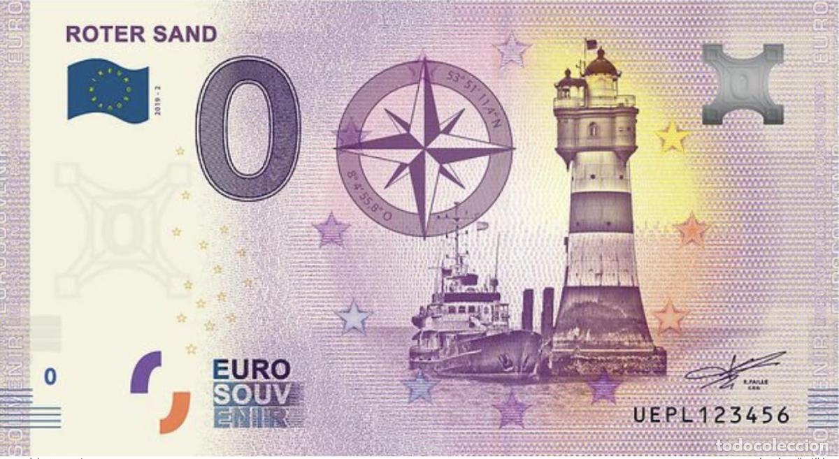 Internationale Banknoten: Billete tur&iacute;stico de recuerdo 2019 France Roter Sand