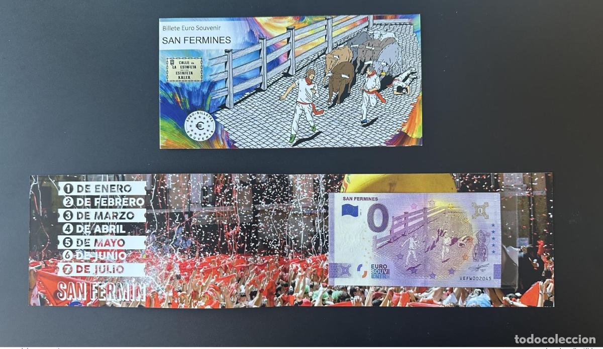 Internationale Banknoten: Boleto tur&iacute;stico de recuerdo 2021 Espa&ntilde;a San Fermines - Aniversario 2020