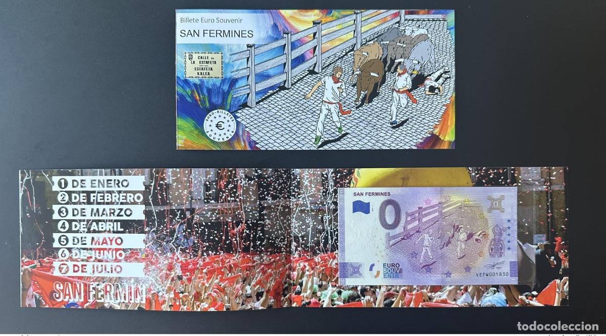 Internationale Banknoten: Boleto tur&iacute;stico de recuerdo 2021 Espa&ntilde;a San Fermines