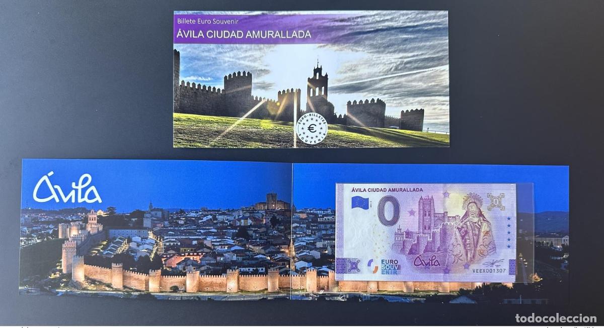 Notas Internacionais: Boleto tur&iacute;stico de recuerdo 2022 Espa&ntilde;a &Aacute;vila Ciudad Amurallada