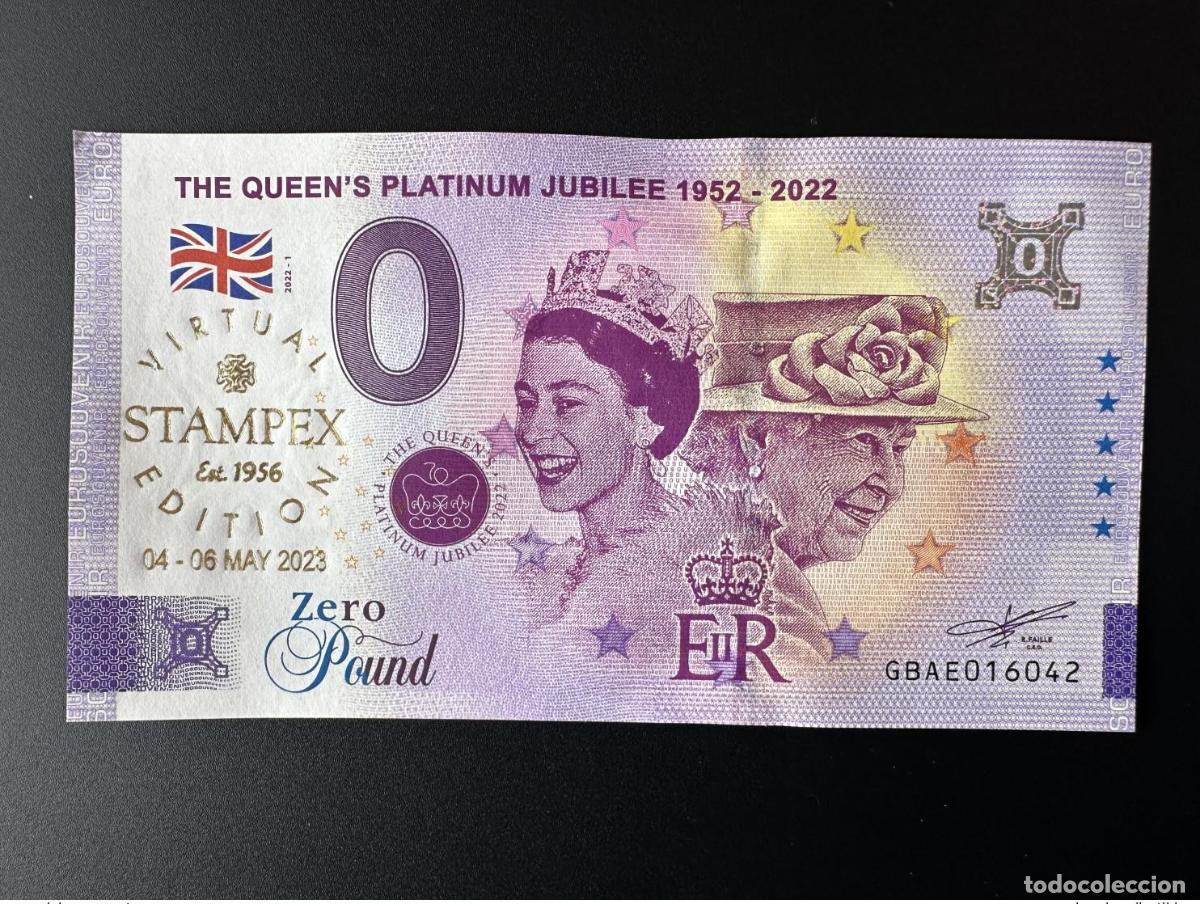 Notas Internacionais: Entrada para el Jubileo de Oro del la Reina Inglaterra 2022 VIRTUAL STAMPEX