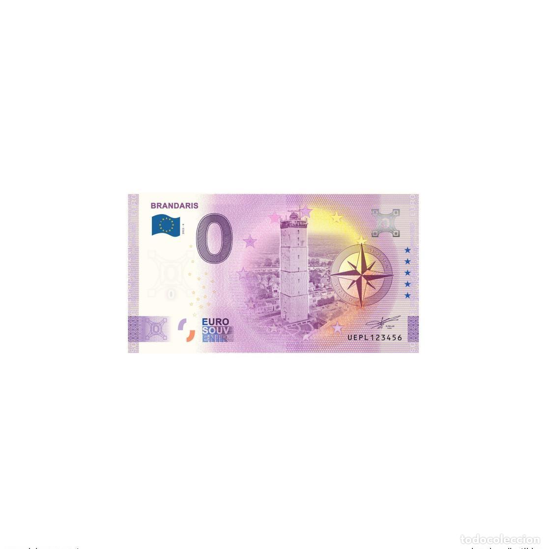 Internationale Banknoten: Boleto tur&iacute;stico Souvenir 2022 France Brandaris