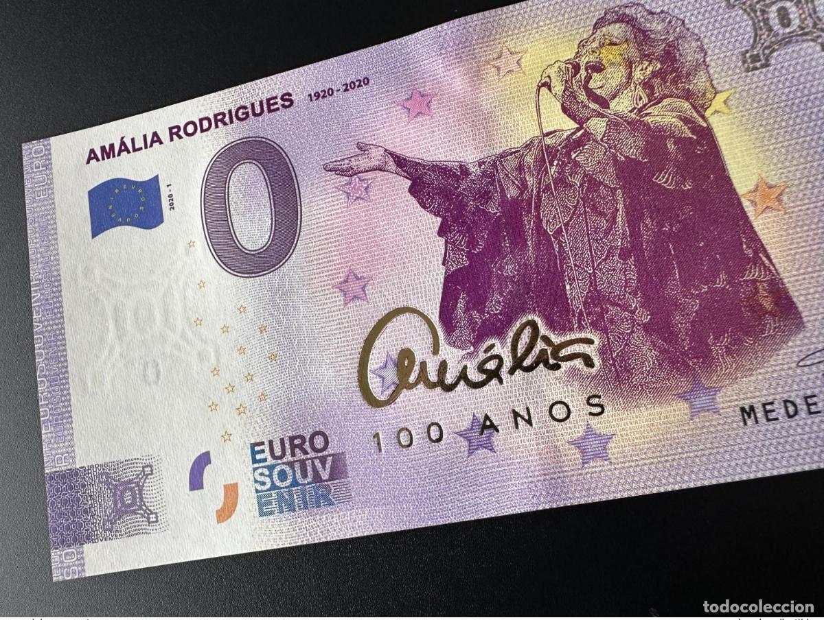 Internationale Banknoten: Boleto tur&iacute;stico de recuerdo 100 Anos do Nascimento Gold 2020 Amalia Rodrigues