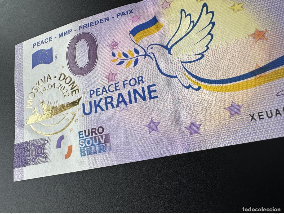 Internationale Banknoten: Billete dorado de recuerdo &laquo;Peace Boris Groh Russian Warship DONE&raquo; Alemania