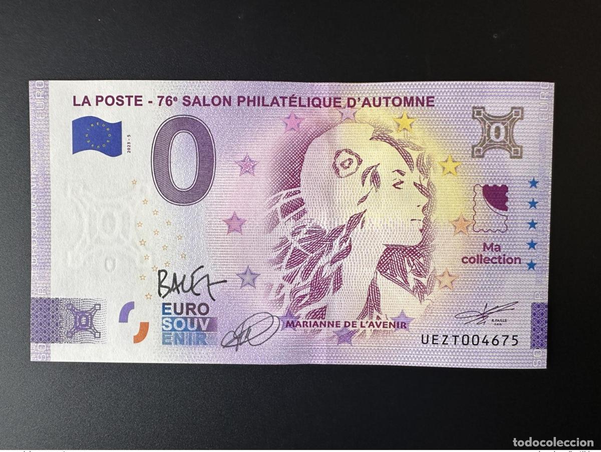 Internationale Banknoten: Entrada de recuerdo 2023 France La Poste Salon d'Automne firmada por Balez Bara