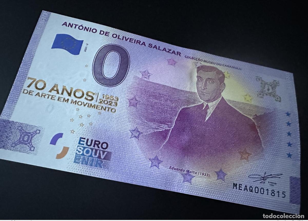 Banconote internazionali: Entrada de recuerdo del Salazar &laquo;Gold 70 Anos Museu do Caramulo&raquo; Portugal 2021