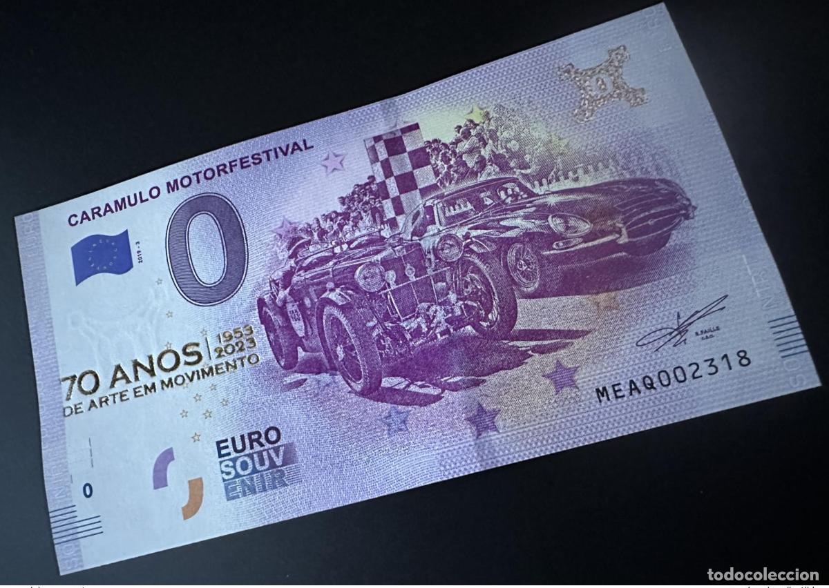 Banconote internazionali: Entrada de recuerdo para el &laquo;Museo Dorado los 70 a&ntilde;os&raquo; del Caramulo Motorfestival Portugal 2019