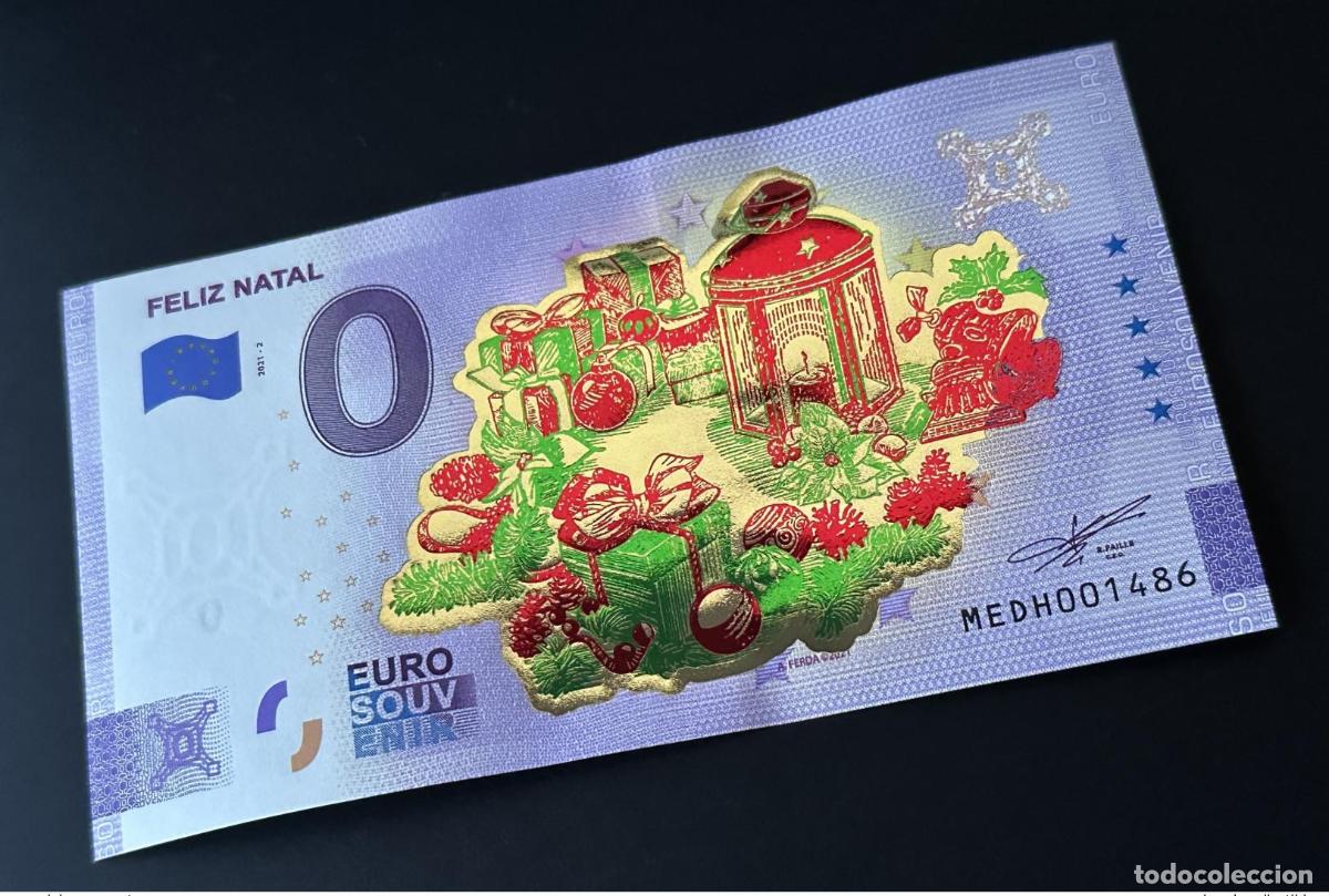 Banconote internazionali: Entrada de recuerdo del Feliz Natal 2021 &laquo;Gold&raquo; Portugal