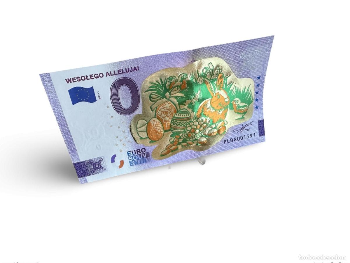Banconote internazionali: &iexcl;Entrada de recuerdo Wesolego Alleluja 2022! &laquo;Gold&raquo; (conejo) - Aniversario 2020