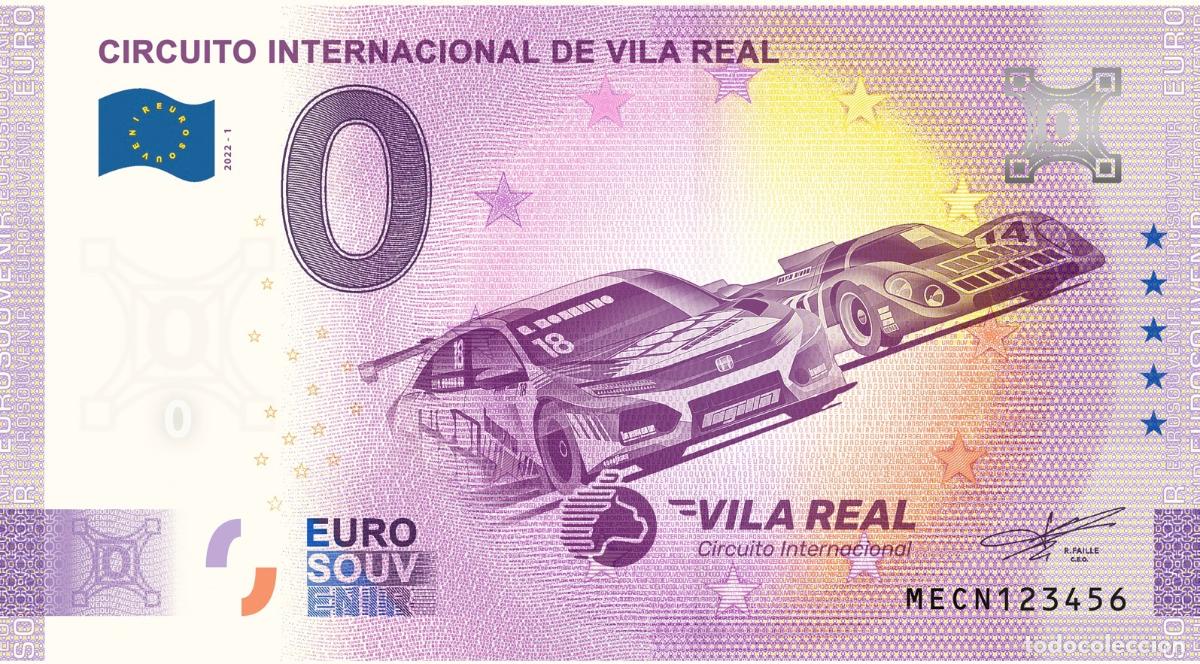 Banconote internazionali: Entrada de recuerdo para el Circuito Internacional Vila Real Portugal 2022 - Aniversario