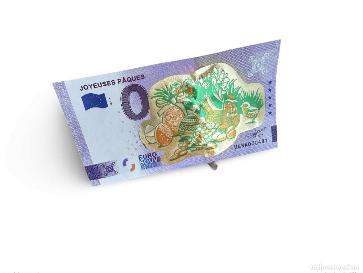 Banconote internazionali: Boleto tur&iacute;stico de recuerdo 2022 Feliz Pascua &laquo;Gold&raquo; (gallina)