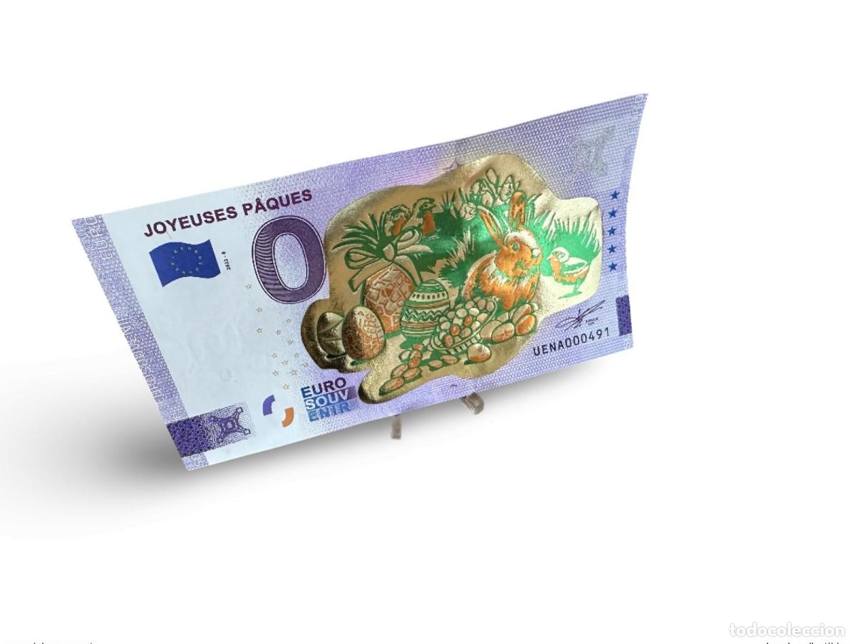 Billets internationaux: Boleto tur&iacute;stico de recuerdo 2022 Feliz Pascua &laquo;Gold&raquo; (conejo) -