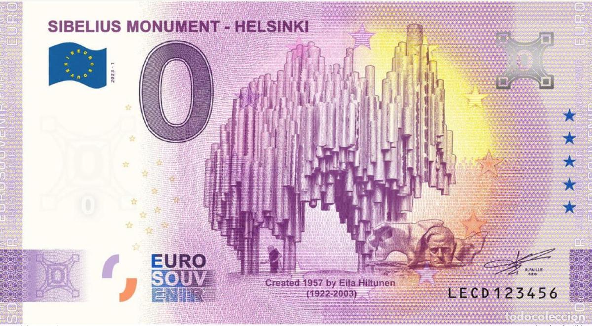 Billetes extranjeros: Boleto tur&iacute;stico Souvenir 2023 al Monumento a Sibelius en Finlandia - Helsinki
