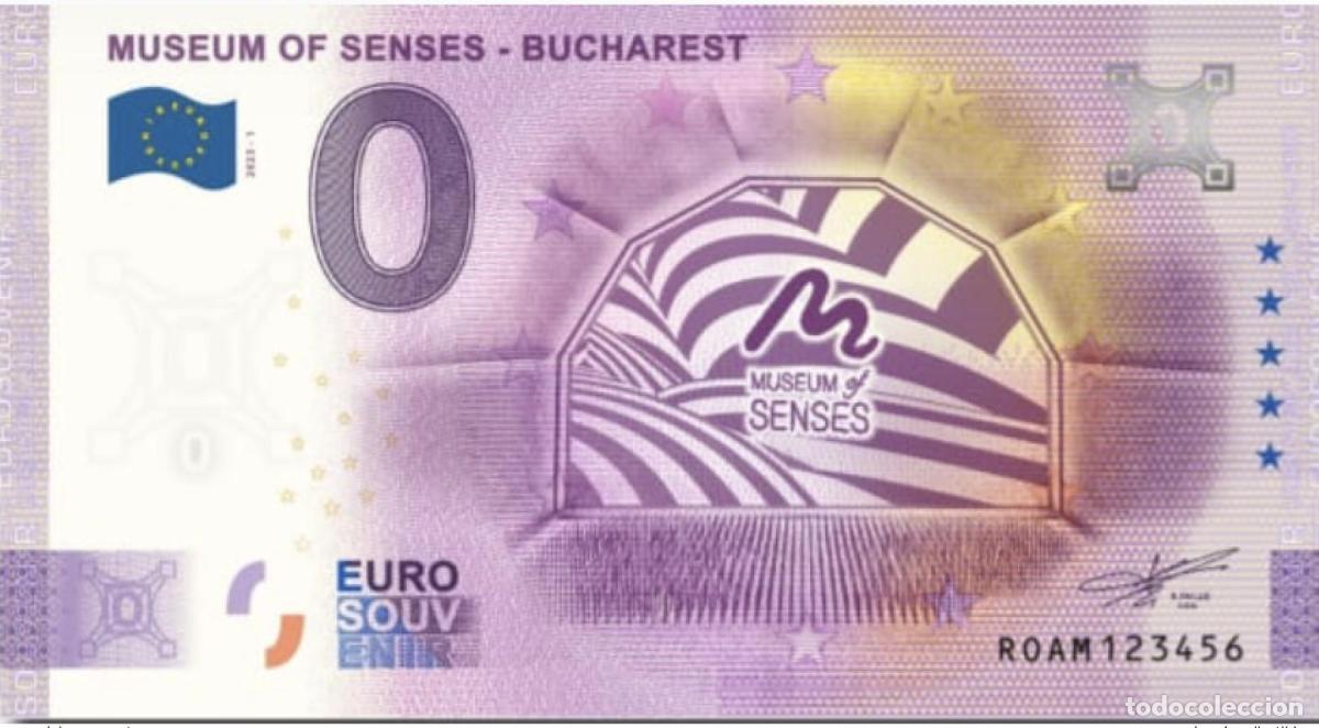Notas Internacionais: Boleto tur&iacute;stico de Souvenir 2023 a Rumania: Museo los Sentidos - Bucarest