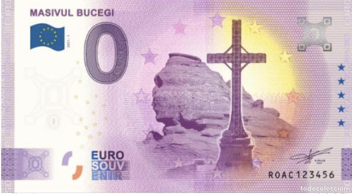 International Banknotes: Boleto tur&iacute;stico de recuerdo 2021 Rumania Masivul Bucegi