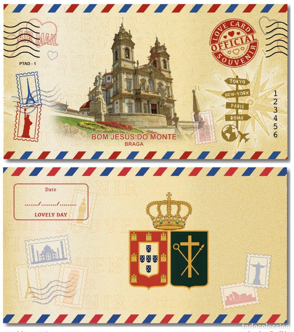 International Banknotes: Tarjeta de amor Bom Jesus do Monte 2024