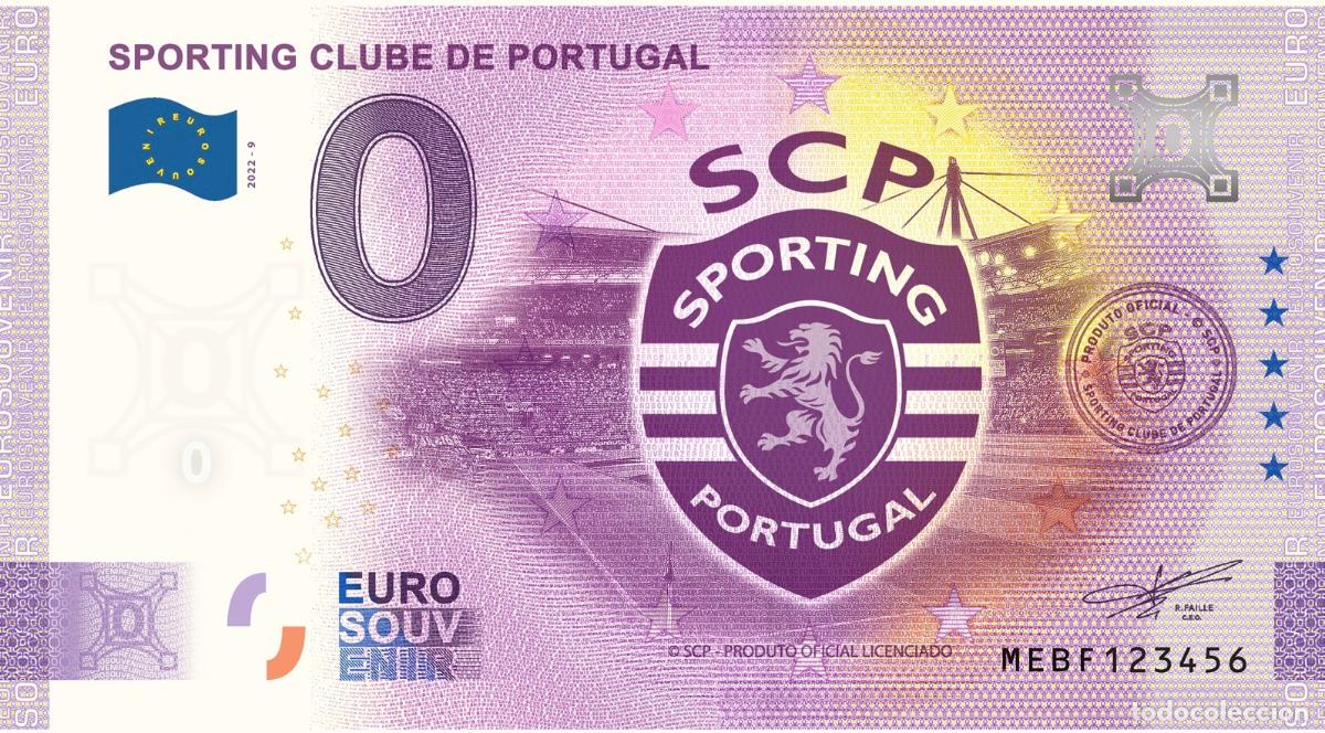 International Banknotes: Boleto tur&iacute;stico de recuerdo 2023 | Portugal Sporting Clube